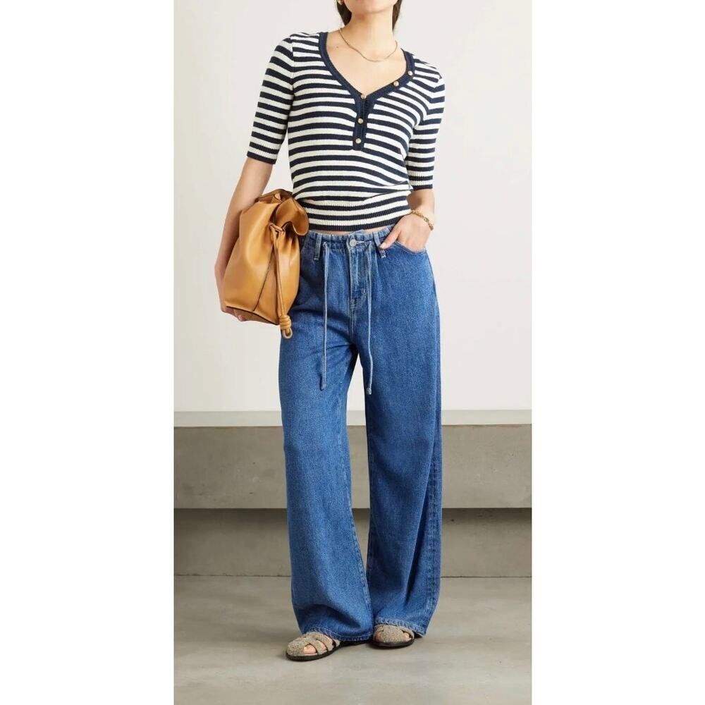 Frame Femme Mariner Sweater in Navy Multi Women’s Sz. S